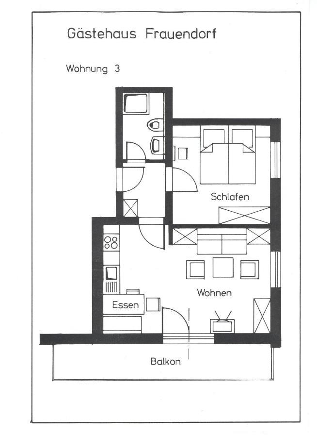 Ferienwohnung Frauendorf Шёнау-ам-Кёнигсзе Экстерьер фото